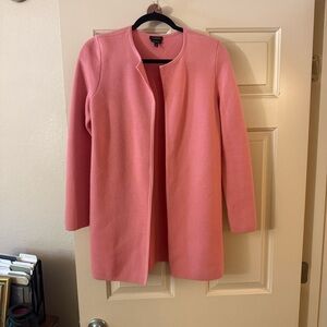 Pink merino wool Talbots cardigan